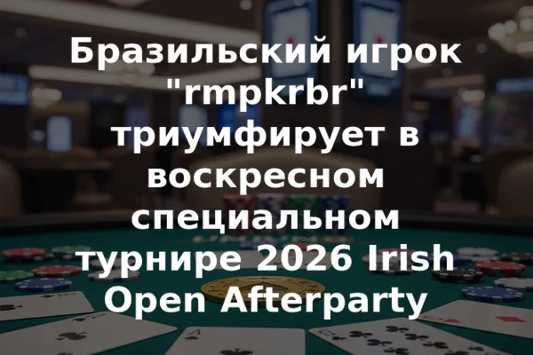 Бразильский игрок "rmpkrbr" триумфирует в воскресном специальном турнире 2026 Irish Open Afterparty