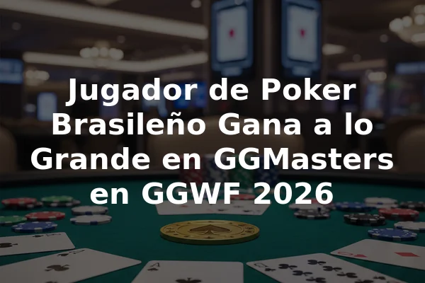 Jugador de Poker Brasileño Gana a lo Grande en GGMasters en GGWF 2026