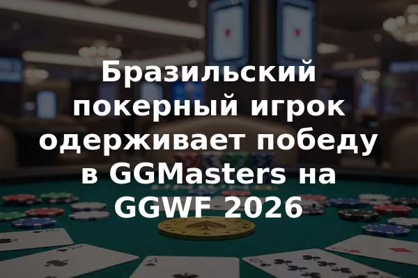 Бразильский покерный игрок одерживает победу в GGMasters на GGWF 2026