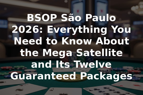 BSOP São Paulo 2026: Everything You Need to Know About the Mega Satellite and Its Twelve Guaranteed Packages