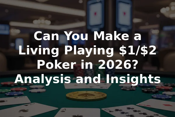 Can You Make a Living Playing $1/$2 Poker in 2026? Analysis and Insights
