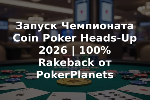 Запуск Чемпионата Coin Poker Heads-Up 2026 | 100% Rakeback от PokerPlanets