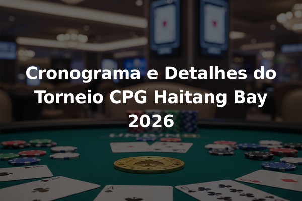 Cronograma e Detalhes do Torneio CPG Haitang Bay 2026