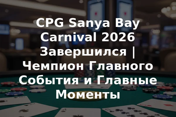 CPG Sanya Bay Carnival 2026 Завершился | Чемпион Главного События и Главные Моменты