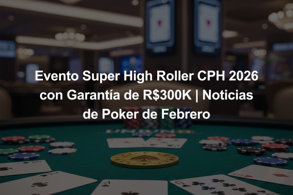Evento Super High Roller CPH 2026 con Garantía de R$300K | Noticias de Poker de Febrero