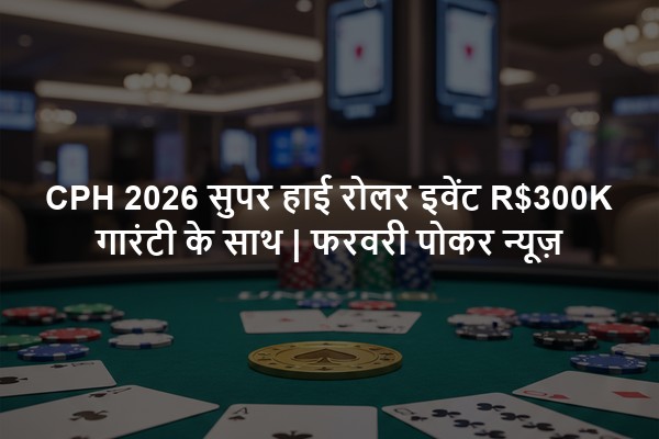 CPH 2026 सुपर हाई रोलर इवेंट R$300K गारंटी के साथ | फरवरी पोकर न्यूज़