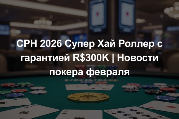 CPH 2026 Супер Хай Роллер с гарантией R$300K | Новости покера февраля