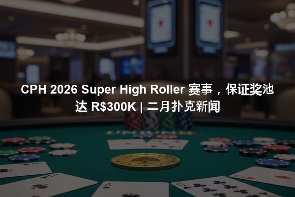 CPH 2026 Super High Roller 赛事，保证奖池达 R$300K | 二月扑克新闻