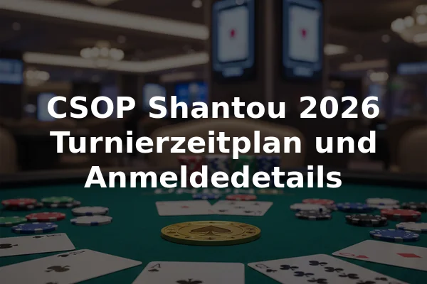 CSOP Shantou 2026 Turnierzeitplan und Anmeldedetails