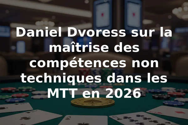 Daniel Dvoress sur la maîtrise des compétences non techniques dans les MTT en 2026