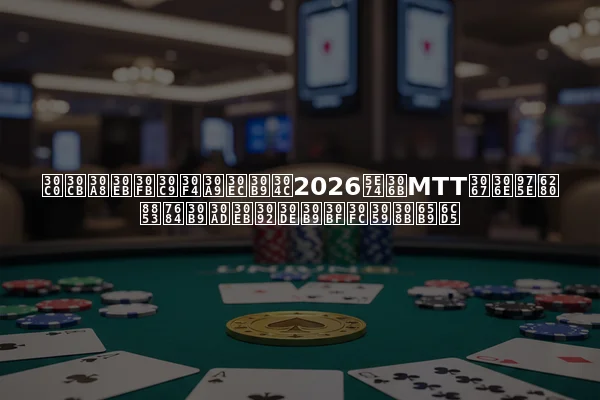 ダニエル・ドヴォレスが2026年にMTTでの非技術的スキルをマスターする方法