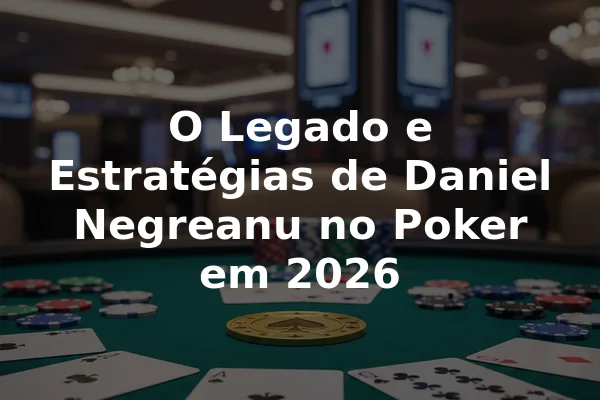 O Legado e Estratégias de Daniel Negreanu no Poker em 2026