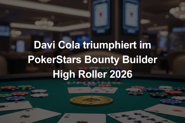 Davi Cola triumphiert im PokerStars Bounty Builder High Roller 2026