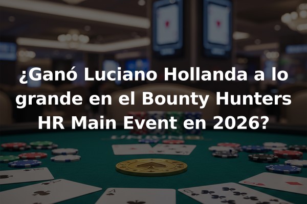 ¿Ganó Luciano Hollanda a lo grande en el Bounty Hunters HR Main Event en 2026?
