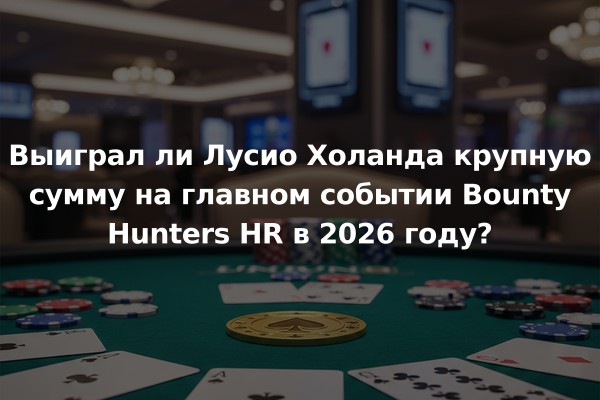 Выиграл ли Лусио Холанда крупную сумму на главном событии Bounty Hunters HR в 2026 году?