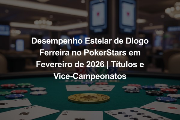 Desempenho Estelar de Diogo Ferreira no PokerStars em Fevereiro de 2026 | Títulos e Vice-Campeonatos