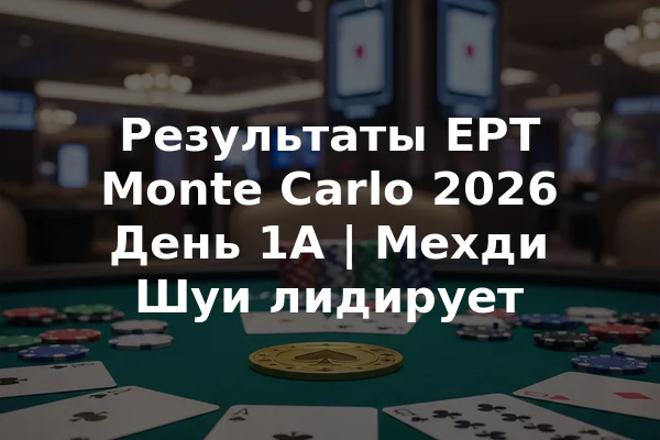 Результаты EPT Monte Carlo 2026 День 1A | Мехди Шуи лидирует