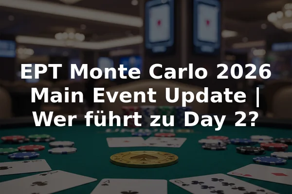 EPT Monte Carlo 2026 Main Event Update | Wer führt zu Day 2?
