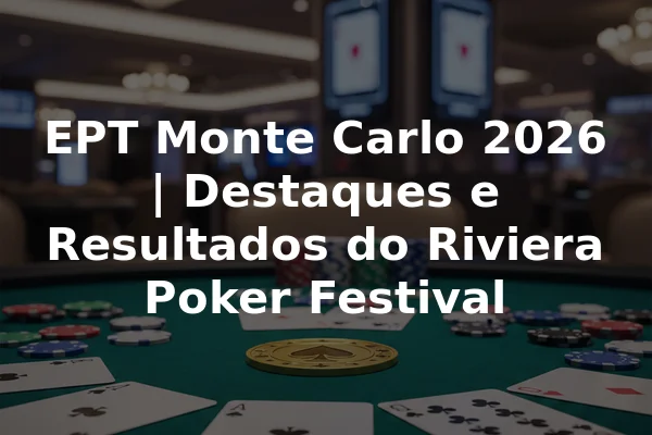 EPT Monte Carlo 2026 | Destaques e Resultados do Riviera Poker Festival