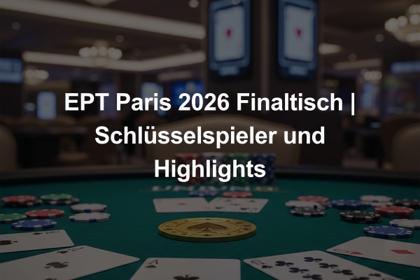 EPT Paris 2026 Finaltisch | Schlüsselspieler und Highlights