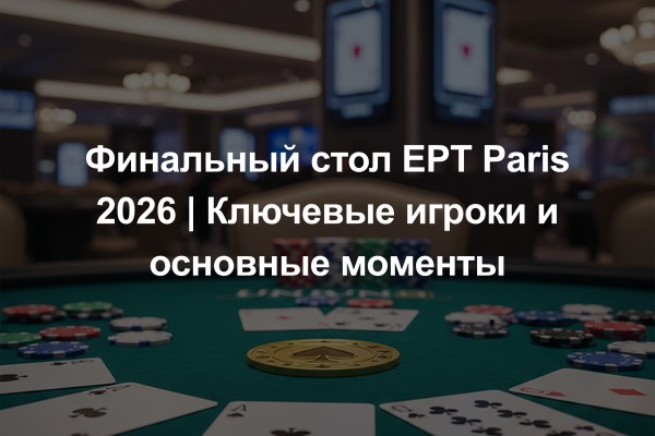 Финальный стол EPT Paris 2026 | Ключевые игроки и основные моменты