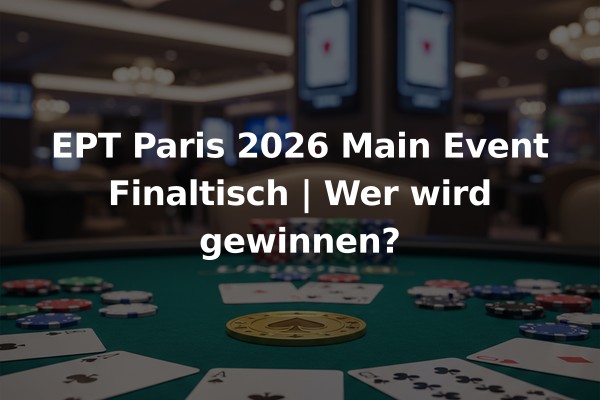 EPT Paris 2026 Main Event Finaltisch | Wer wird gewinnen?