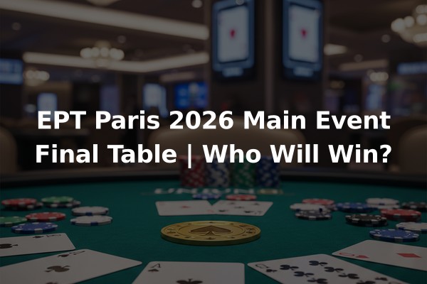 EPT Paris 2026 Main Event Final Table | Who Will Win?
