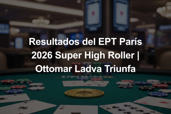 Resultados del EPT París 2026 Super High Roller | Ottomar Ladva Triunfa