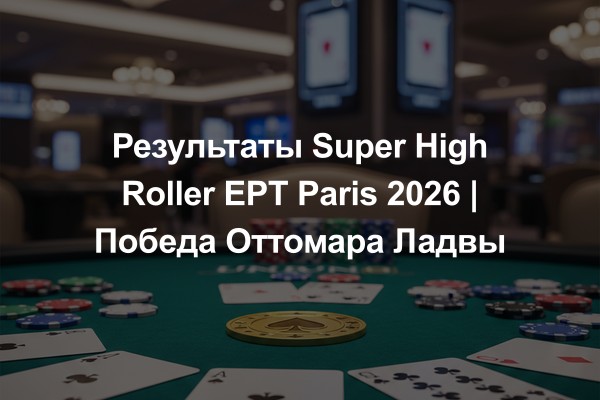 Результаты Super High Roller EPT Paris 2026 | Победа Оттомара Ладвы