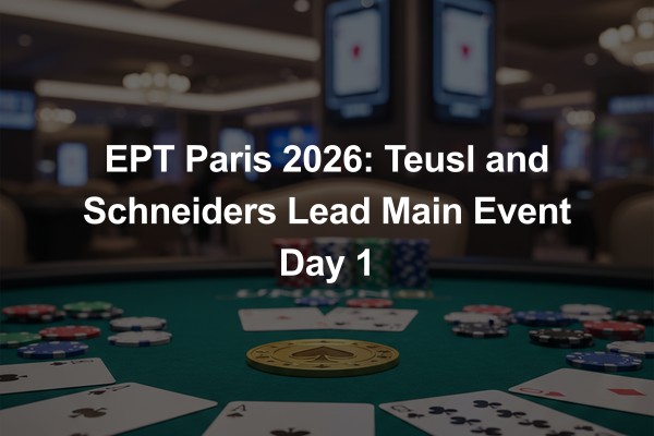 EPT Paris 2026: Teusl and Schneiders Lead Main Event Day 1