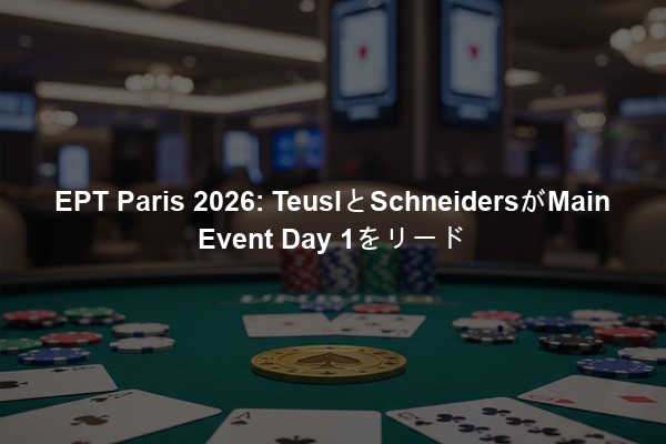 EPT Paris 2026: TeuslとSchneidersがMain Event Day 1をリード