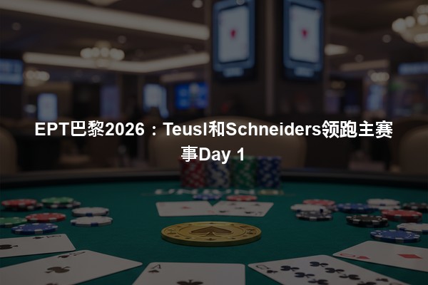 EPT巴黎2026：Teusl和Schneiders领跑主赛事Day 1