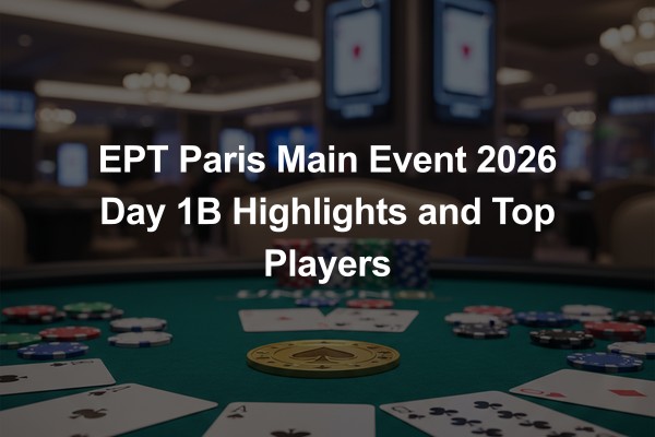 EPT Paris Main Event 2026 Day 1B Highlights and Top Players