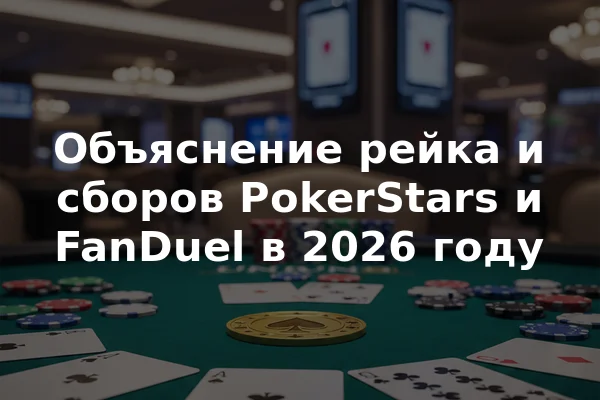 Объяснение рейка и сборов PokerStars и FanDuel в 2026 году