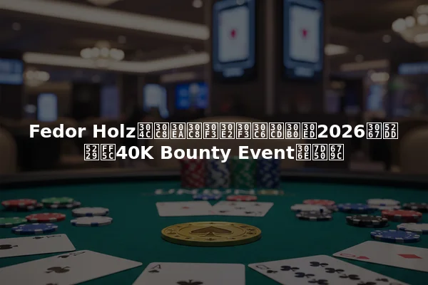Fedor Holzがトリトンモンテネグロ2026で勝利｜40K Bounty Eventの結果