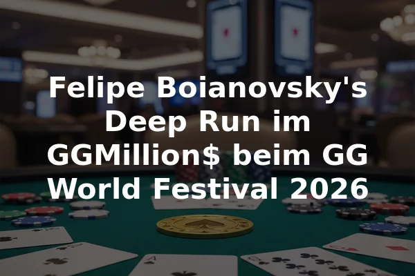 Felipe Boianovsky's Deep Run im GGMillion$ beim GG World Festival 2026