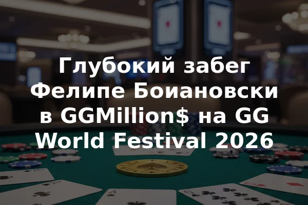 Глубокий забег Фелипе Боиановски в GGMillion$ на GG World Festival 2026