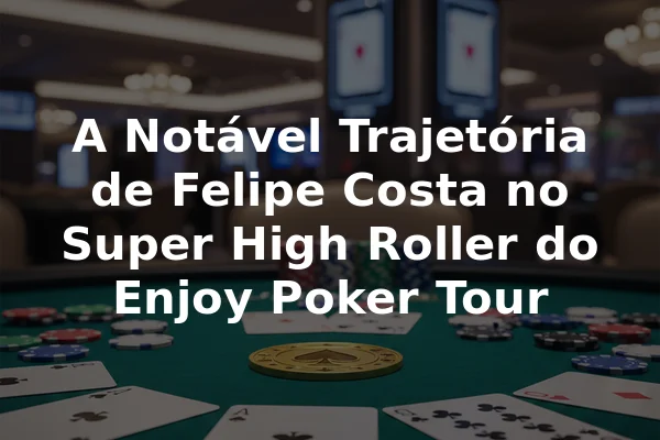 A Notável Trajetória de Felipe Costa no Super High Roller do Enjoy Poker Tour