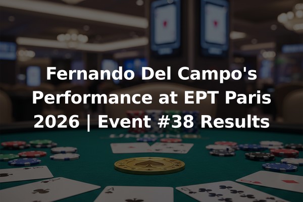Fernando Del Campo's Performance at EPT Paris 2026 | Event #38 Results