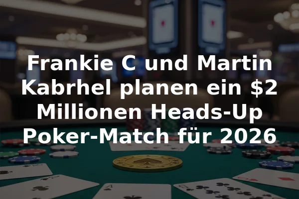 Frankie C und Martin Kabrhel planen ein $2 Millionen Heads-Up Poker-Match für 2026