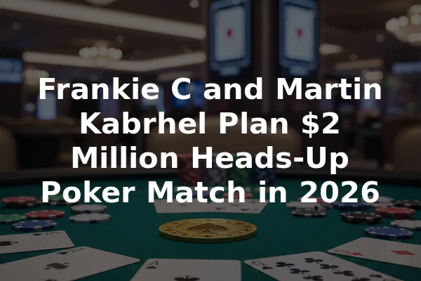 Frankie C and Martin Kabrhel Plan $2 Million Heads-Up Poker Match in 2026
