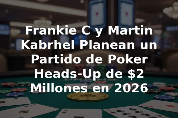 Frankie C y Martin Kabrhel Planean un Partido de Poker Heads-Up de $2 Millones en 2026