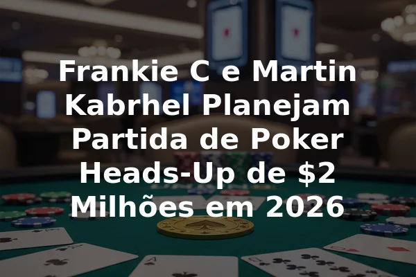 Frankie C e Martin Kabrhel Planejam Partida de Poker Heads-Up de $2 Milhões em 2026