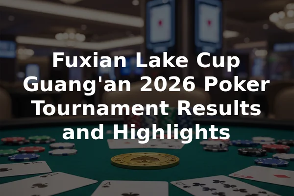 Fuxian Lake Cup Guang'an 2026 Poker Tournament Results and Highlights