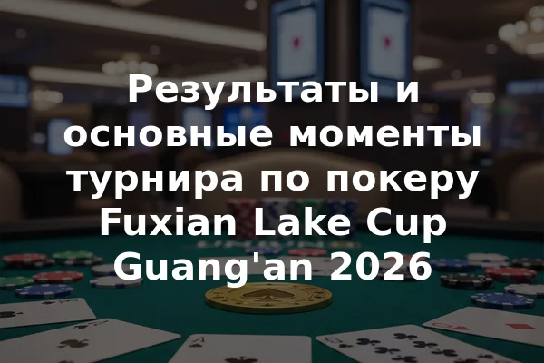 Результаты и основные моменты турнира по покеру Fuxian Lake Cup Guang'an 2026