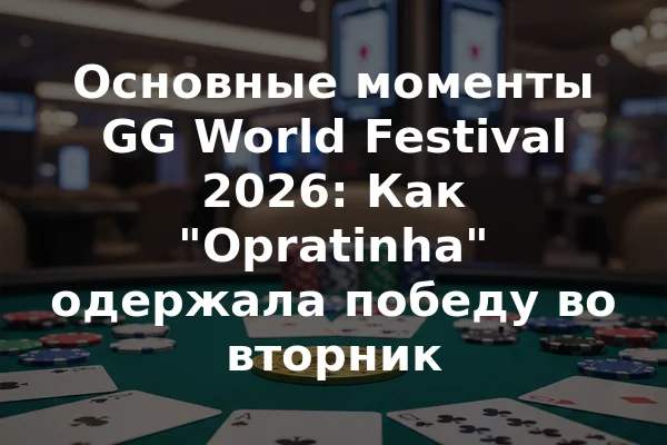 Основные моменты GG World Festival 2026: Как "Opratinha" одержала победу во вторник