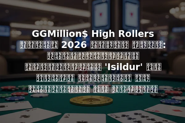 GGMillion$ High Rollers मार्च 2026 फाइनल टेबल: ब्राज़ीलियाई खिलाड़ियों 'Isildur' और डल्टन होबोल्ड के प्रदर्शन और परिणाम