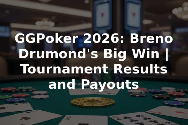 GGPoker 2026: Breno Drumond's Big Win | Tournament Results and Payouts