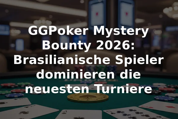 GGPoker Mystery Bounty 2026: Brasilianische Spieler dominieren die neuesten Turniere
