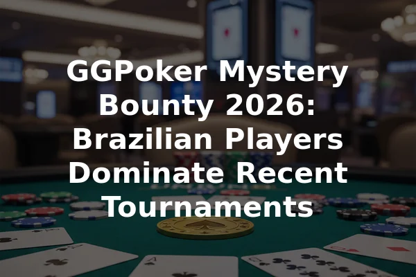 GGPoker Mystery Bounty 2026: Brazilian Players Dominate Recent Tournaments